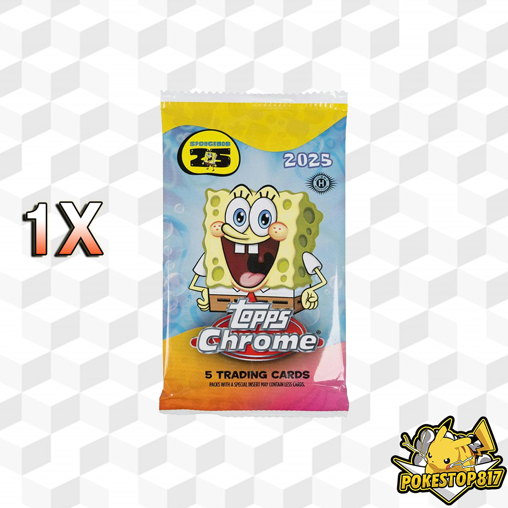 SpongeBob SquarePants 25th anniversary (ENG): Hobby Pack Topps Chrome Trading Cards