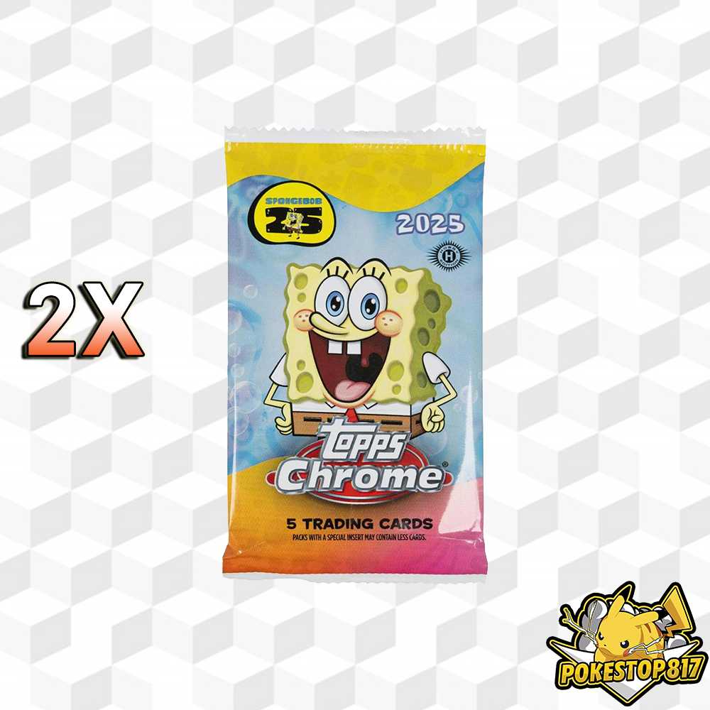 SpongeBob SquarePants 25th anniversary (ENG): Hobby Pack Topps Chrome Trading Cards