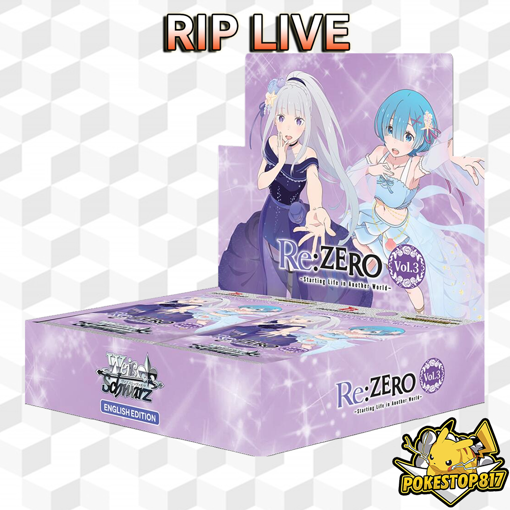 Re:Zero Starting Life in Another World Vol.3 (ENG): Weiss Schwarz Booster Box